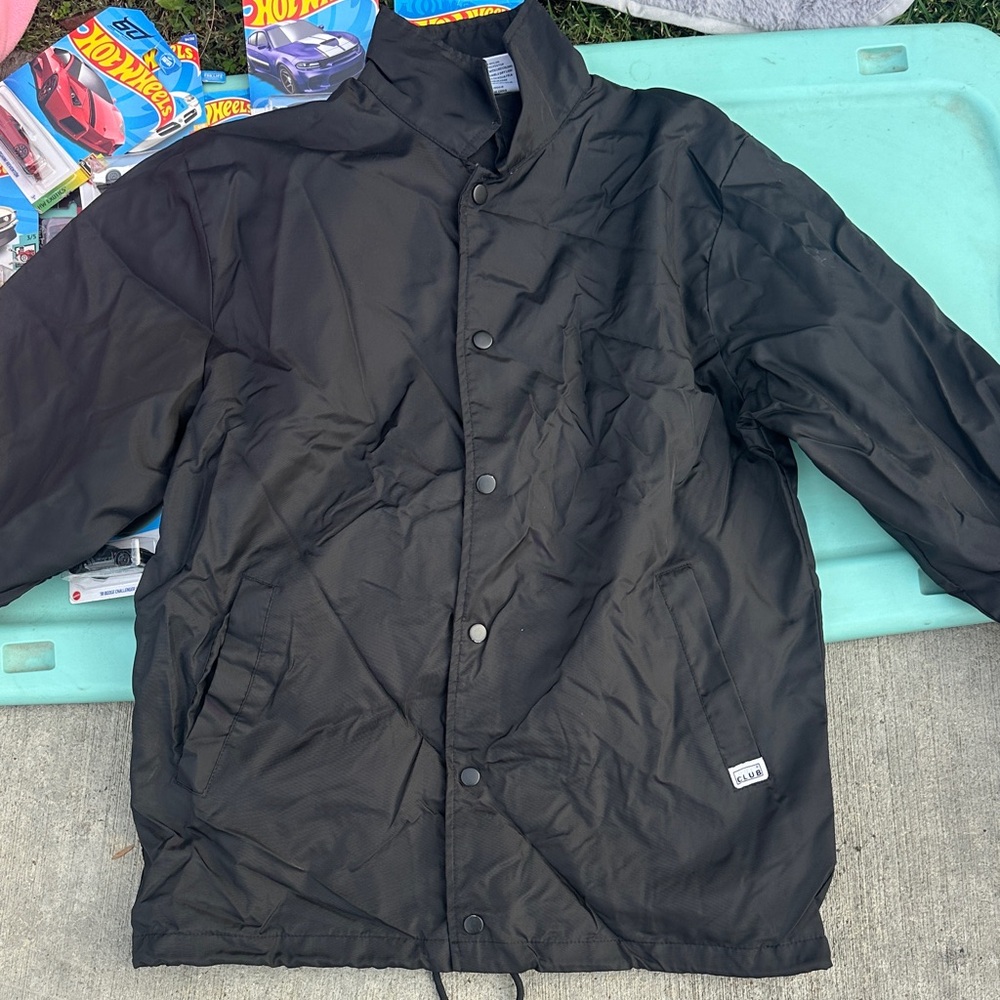 Obey Men's Black Windbreaker Jacket